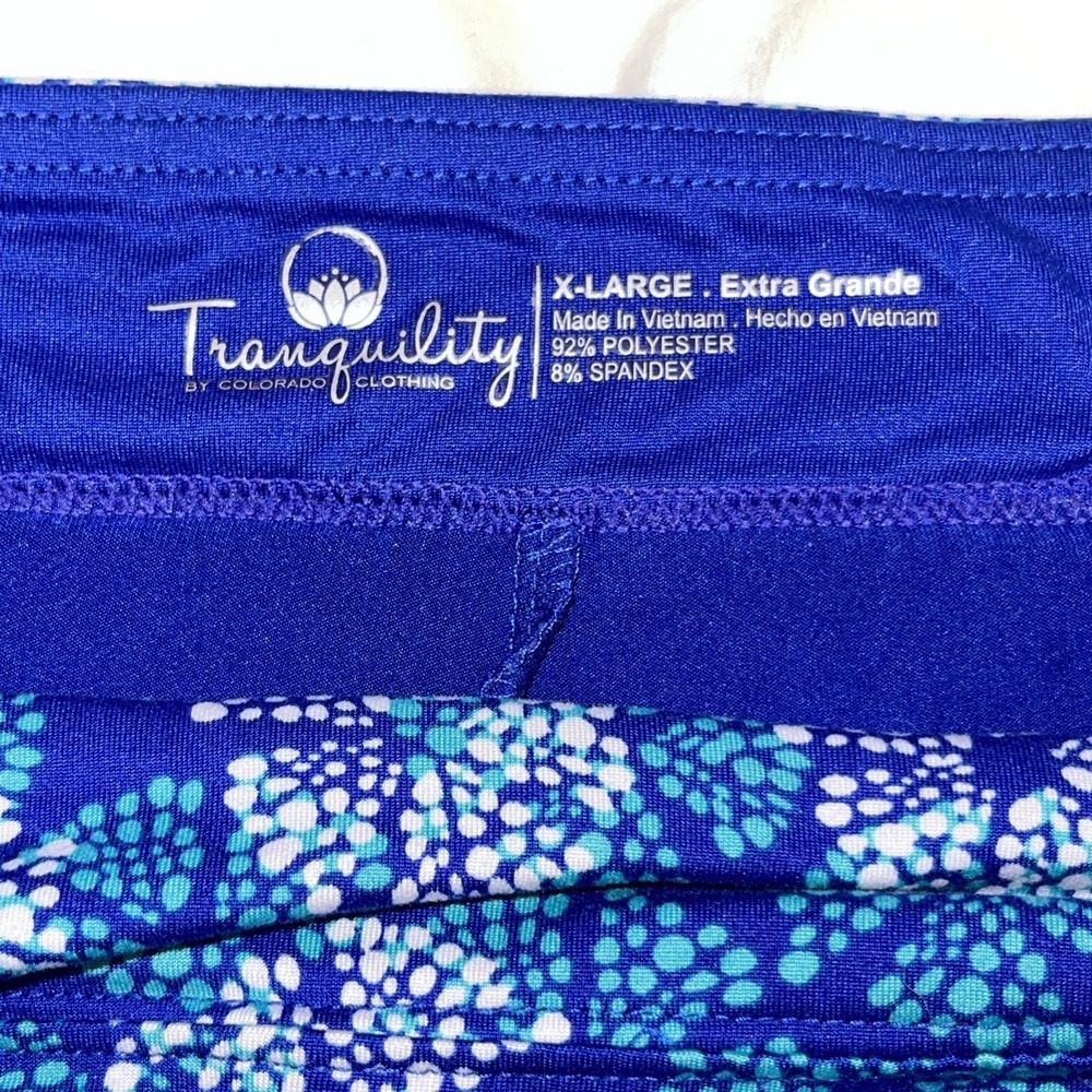 Tranquility Skirt Skort By Colorado Floral Stretch Athleisure Tennis Golf XL - Picture 5 of 5